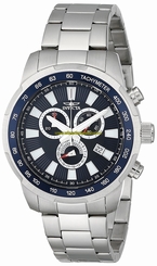Invicta Watches : 1556 Blue Dial Stainless Steel Band Men Watch