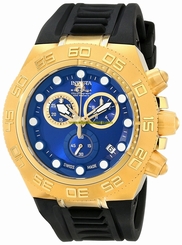 Invicta Watches : 15580 Blue Dial 18kt. Gold Plated Stainless Steel Women Watch