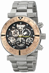 Invicta Watches : 15616 Black Dial Stainless Steel Band Men Watch