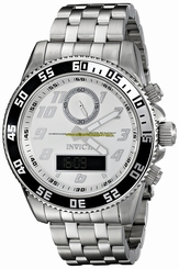 Invicta Watches : 15813 Silver-tone Dial Ion Plated Stainless Steel Men Watch