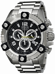Invicta Watches : 15823 Black Dial Stainless Steel Band Men Watch