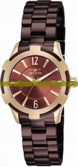 Invicta Watches : 15833 Brown Dial Stainless Steel Band Women Watch