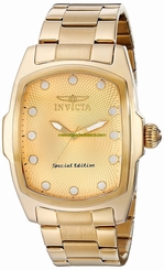 Invicta Watches : 15854 Gold Dial Stainless Steel Band Men Watch