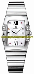 Omega Watches : 1586.79.00 Quadrella Series Constellation Women Watch