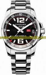 Chopard Watches : 158997-3001 Automatic Stainless Steel Black Dial Stainless Steel Band Men Watch