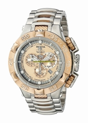 Invicta Watches : 15914 Rose Gold Dial Stainless Steel Plated Men Watch
