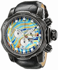 Invicta Watches : 15958 Quartz Chronograph Date Black Leather Men Watch