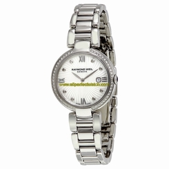 Raymond Weil Watches : 1600-STS-00995 White Mother Of Pearl Quartz Women Watch