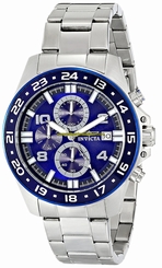 Invicta Watches : 16025 Blue Dial Ion Plated Stainless Steel Men Watch