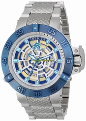 Invicta Watches : 16046 Blue Dial Screw-down-crown Second-hand Shock-resistant Men Watch