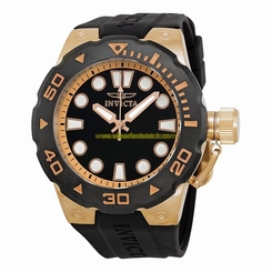 Invicta Watches : 16136 Quartz Analog Black Polyurethane Men Watch
