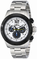 Invicta Watches : 16221 Silver Dial Ion Plated Stainless Steel Men Watch