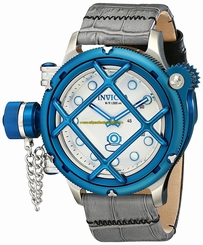 Invicta Watches : 16231 Mechanical Hand Wind Grey Leather Men Watch