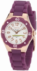 Invicta Watches : 1625 White Dial Silicone Women Watch