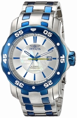 Invicta Watches : 16274 Mother Of Pearl Dial Stainless Steel Band Men Watch