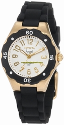 Invicta Watches : 1629 White Dial Black Rubber Women Watch