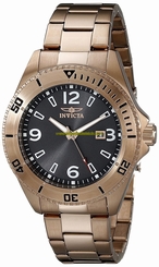 Invicta Watches : 16332 Black Dial Stainless Steel Men Watch