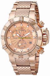 Invicta Watches : 16698 Rose Gold Dial Stainless Steel Band Women Watch
