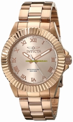 Invicta Watches : 16738 Rose Gold Dial Stainless Steel Band Men Watch