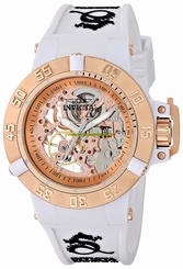 Invicta Watches : 16801 Rose-tone Dial 18kt. Gold Plated Stainless Steel Women Watch