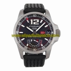 Chopard Watches : 168457-3001 Automatic Stainless Steel Black Dial Black Rubber Band Men Watch