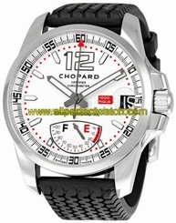 Chopard Watches : 168457-3002 Automatic Stainless Steel White Dial Crocodile Black Leather Band Men Watch