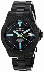 Invicta Watches : 16848 Black Dial Stainless Steel Band Men Watch