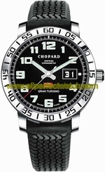 Chopard Watches : 168955-3001 Automatic Stainless Steel Black Dial Black Rubber Band Men Watch