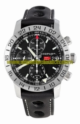 Chopard Watches : 168992-3001 Automatic Stainless Steel - Polished Black Dial Black Leather Band Men Watch