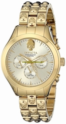 Invicta Watches : 16939SYB Gold Dial Stainless Steel Band Women Watch