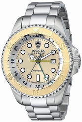 Invicta Watches : 16962 Gold-tone Dial 18kt. Gold Plated Stainless Steel Men Watch