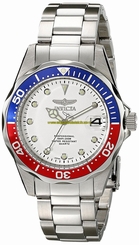 Invicta Watches : 17047 White Dial Stainless Steel Band Men Watch
