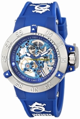 Invicta Watches : 17135 Mechanical Hand Wind Analog Blue Silicone Women Watch
