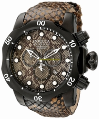 Invicta Watches : 17151 Quartz Chronograph Date Brown Leather Men Watch