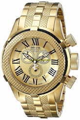 Invicta Watches : 17163 Gold Dial Stainless Steel Band Men Watch