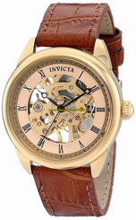 Invicta Watches : 17197 Champagne Skeleton Hand Wind Women Watch