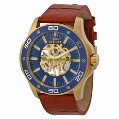 Invicta Watches : 17260 Blue Skeletal Hand Wind Men Watch