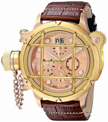 Invicta Watches : 17327 Quartz Chronograph Day Date Brown Leather Men Watch