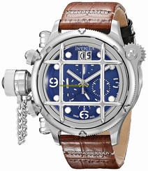 Invicta Watches : 17335 Quartz Chronograph Day Date Brown Leather Men Watch