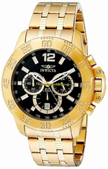 Invicta Watches : 17448 Black Dial Stainless Steel Band Women Watch