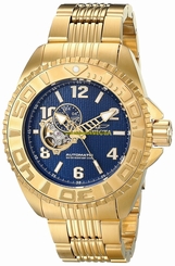 Invicta Watches : 17461 Blue Dial Stainless Steel Band Men Watch