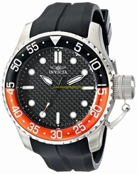 Invicta Watches : 17509 Quartz Analog Date Black Silicone Men Watch