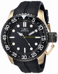 Invicta Watches : 17511 Black Dial Ion Plated Stainless Steel Men Watch