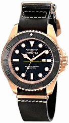 Invicta Watches : 17582 Black Dial Stainless Steel Band Men Watch