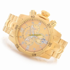 Invicta Watches : 17633 Gold Dial Stainless Steel Band Men Watch