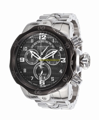 Invicta Watches : 17637 Black Dial Stainless Steel Men Watch