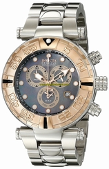 Invicta Watches : 17689 Mother Of Pearl Dial Stainless Steel Band Men Watch