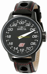 Invicta Watches : 17699 Quartz Analog Black Leather Men Watch
