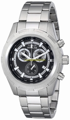 Invicta Watches : 17725 Black Dial Stainless Steel Band Men Watch