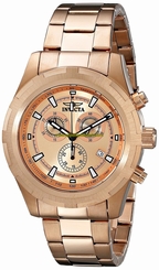 Invicta Watches : 17731 Rose Gold Dial Water-resistant Men Watch